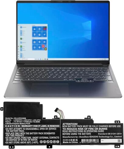 Replacement Battery for Lenov'o IdeaPad 5 Pro,IdeaPad 5 Pro-16ACH6,IdeaPad 5 Pro-16ACH6(82L5),IdeaPad 5 Pro-16IHU6,IdeaPad 5 Pro-16IHU6(82L9),IdeaPad Creator 5-16ACH6(82L6),Xiaoxin Pro 16 in Kuwait