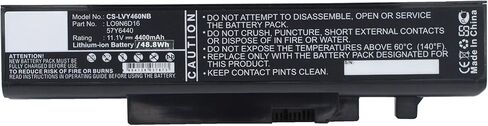 Replacement Battery for Lenov'o 121000916,121000917,121000918,57Y6440,L08S6DB,L09L6D16,L09N6D16,L09S6D16,L10L6Y01,L10N6Y01,LO9N6D16,4400mAh in Kuwait