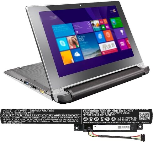 Replacement Battery for Lenov'o 59-407061,59-439199,IdeaPad Flex 10,PN:L13L3Z61,L13M3Z61,L13S3Z61,2200mAh in Kuwait