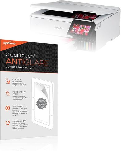 واقي شاشة BoxWave متوافق مع Epson EcoTank Photo ET-8500 - ClearTouch مضاد للتوهج (عبوتان)، غلاف غشاء غير لامع مضاد لبصمات الأصابع in Kuwait