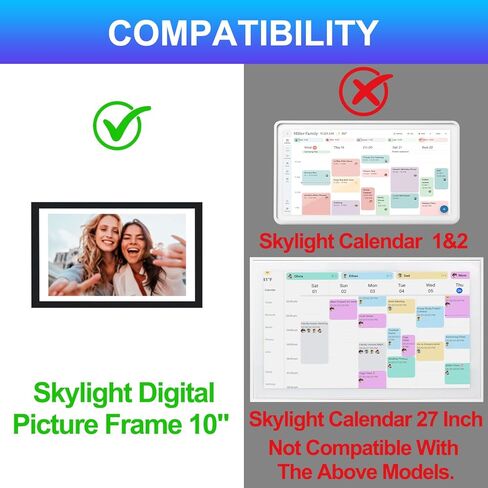 سلك طاقة بديل لإطار الصورة الرقمية Skylight مقاس 10 بوصة SKY002/SKYV3 10 بوصة (رقم المنتج: 916496)، كابل إمداد محول شاحن بطول 6.5 قدم 5 فولت 2 أمبير - أبيض in Kuwait