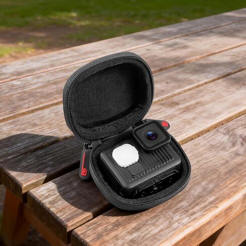 STARTRC VCR Carrying Case for gopro Hero 4K/ Lit Hero Accessories Hard Shell PU Cover Protection Storage MINI Bag Travel Portable Cases with Carabiner Action Camera in Kuwait