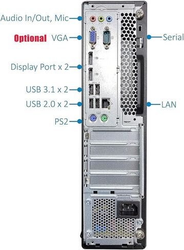 كمبيوتر لينوفو ثينك سنتر M910S SFF، كور i7-6700 - 3.40-4.00 جيجاهيرتز، 256 جيجا اس اس دي، 8 جيجا DDR4، ويندوز 11 برو، واي فاي، BT، لوحة مفاتيح وماوس (متجدد) in Kuwait
