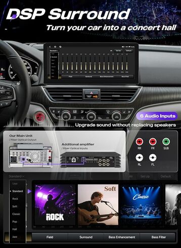 8+128GB Car Radio for Honda Accord 2018-2022, 12.3" 1920×720P QLED Touchscreen, Wireless CarPlay/Android Auto, 8-Core, Bluetooth 5.0, 5G WiFi/4G LTE, Android 12 in Kuwait