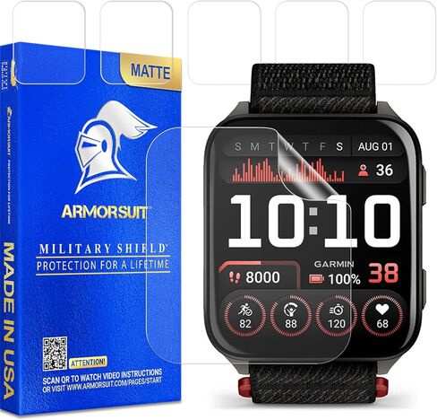 ArmorSuit 6 Pack for Garmin Venu X1 Anti-Glare Screen Protector MilitaryShield Matte Film - Made in USA in Kuwait