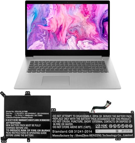 بطارية بديلة لجهاز Lenovo IdeaPad 3-17ADA05، IdeaPad 3-17ARE05، IdeaPad 3-17IIL05، IdeaPad 3-17IML05، رقم الجزء: 5B10W89846، L19L4PF2، SB10W89847،3600 مللي أمبير في الساعة in Kuwait