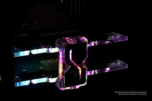 Alphacool GPX SLI Connector Dual - Plexi - Addressable RGB - 3 PCI-E Space (12940) in Kuwait
