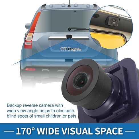 Rear View Camera for Lincoln Navigator 2018-2021 for Aviator 2020-2025 for Ford Explorer 2020-2024 Park Assist Backup Reverse Camera Replace No.JL7T-19G490-DB/JL7Z-19G490-F in Kuwait