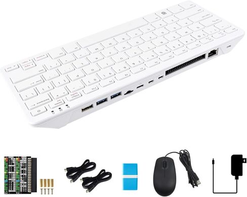 مضيف لوحة المفاتيح KLAYERS Pi 500 - تصميم أمريكي، تصميم مضغوط مع RPi 5 مدمج، معالج ARM رباعي النواة 64 بت، وحدة تحكم RP1 I/O، مخرج مزدوج 4K، مشتت حراري من الألومنيوم مدمج in Kuwait