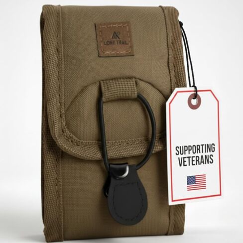 Lone Trail Ultimate Hunter’s Bundle: Waterproof Magnetic Bino Harness Chest Pack + Large Elastic Rangefinder Pouch – Heavy-Duty, Silent, & Weatherproof – Coyote Brown in Kuwait