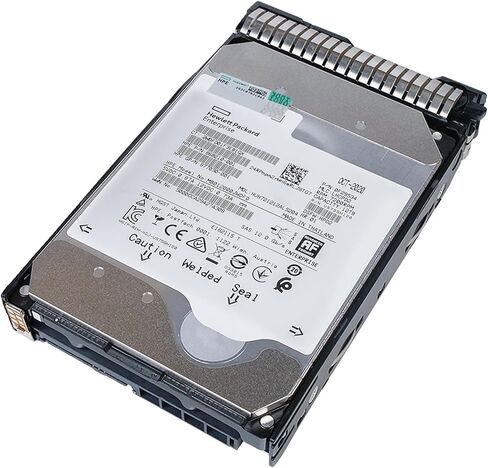 HP 12TB 7200 RPM SAS 12Gb/s 512e 3.5in Enterprise Hard Drive BL420c BL460c DL120 DL160 DL180 DL320e DL360 DL380 ML110 ML150 ML310e ML350 SL200t SL250 MB012000JWDFD 868210-001 G8 (Renewed) in Kuwait