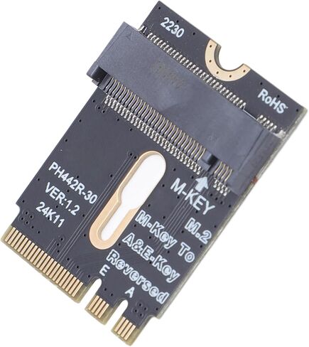 M.2 Nvme SSD Adapter Card Stable Performance Easy Installation Wide Compatibility for Nvme SSD with M.2 A and E WiFi, and Screws Included in Kuwait