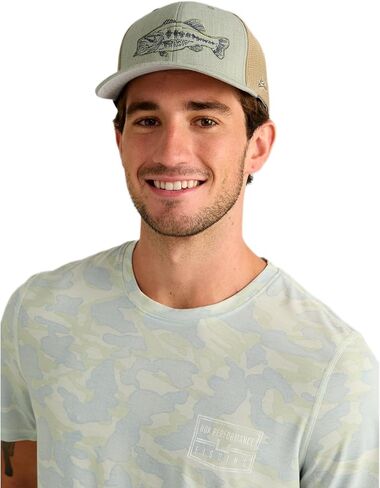 HUK Men's Standard Trucker, Anti-Glare Snapback Fishing Hat in Kuwait