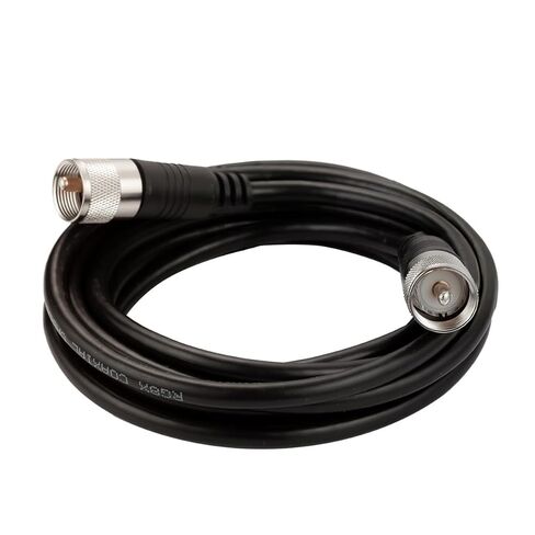 RFAdapter CB Coax Cable 25ft, RG8x Coaxial Cable 25ft, UHF PL259 Male to Male Low Loss CB Antenna Cables, 50 Ohm for HAM Radio, Antenna Analyzer, Dummy Load, SWR Meter in Kuwait