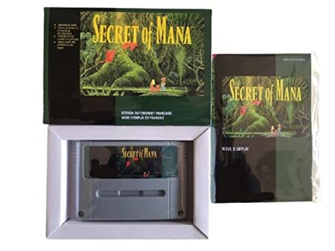 Samrad 16Bit Games Secret Of Mana 1 إصدار PAL باللغة الفرنسية!! صندوق+دليل+خرطوشة (رمادي) in Kuwait