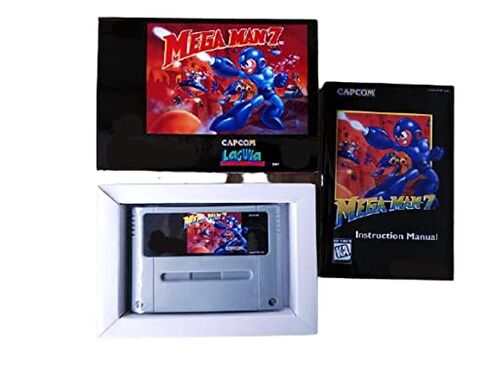 Samrad 16Bit Games Mega Man 7 PAL Version!! Box+Manual+Cartridge (Gray) in Kuwait