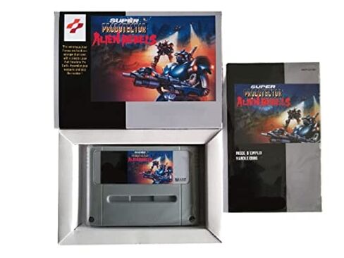 Samrad 16Bit Games Super Probotector Alien Rebels إصدار PAL الفرنسي!! صندوق+دليل+خرطوشة (رمادي) in Kuwait