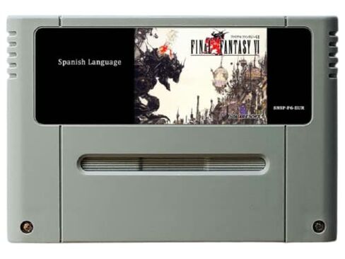 Samrad 16Bit Games Final Fantasy 6 Spanish Language PAL EUR Version (Gray) in Kuwait