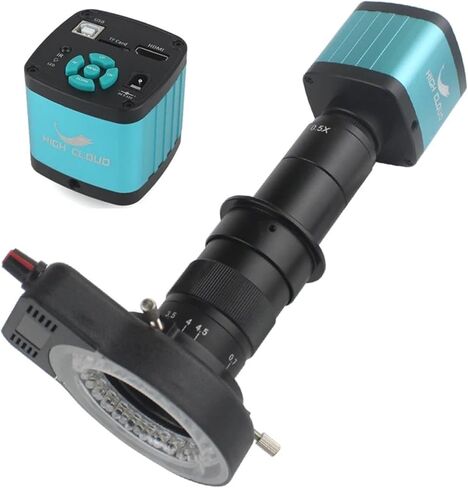 4K Ultra HD 1080P HDMI USB Digital Video Microscope Camera 100X 300X C-Mount Lens Professional Phone PCB Soldering Repair Tools(100X) in Saudi Arabia