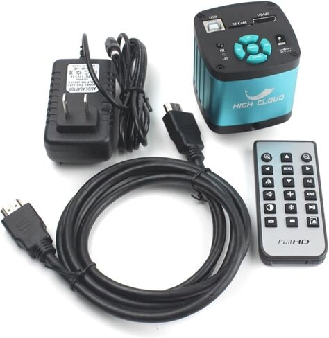 4K Ultra HD 1080P HDMI USB Digital Video Microscope Camera 100X 300X C-Mount Lens Professional Phone PCB Soldering Repair Tools(100X) in Saudi Arabia