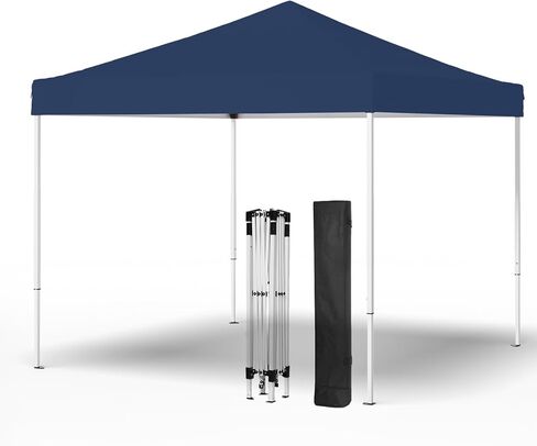 10x10 Pop Up Canopy Tent, Instant Shade Tent, Easy to Set Up Outdoor Canopy, Portable Gazebo Shelter for Beach, Events, Parties, Camping, White in Kuwait