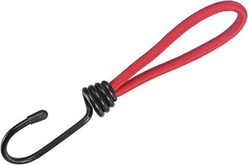 Elastic Cord with Hook 6 Inch Tarp Strap Rope Fixed for Outdoor Camping Tent Canopy Awnings Cover Red in Kuwait