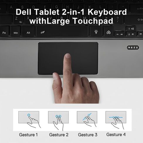 لوحة مفاتيح K19M لاسلكية، لوحة مفاتيح بديلة من OEM، لجهاز Dell Latitude 2 في 1 7320 7310 7200 7210 كمبيوتر لوحي قابل للفصل، اتصال بلوتوث 5.3، مفصل مغناطيسي، مفاتيح بإضاءة خلفية LED بـ 7 ألوان، متعددة اللمس in Kuwait