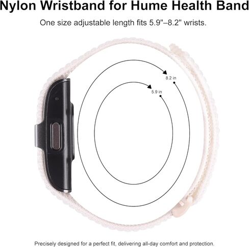 Nylon Loop Sport Replacement Bands+Charger Compatible with Hume Band in Kuwait