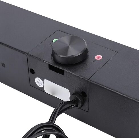 مكبر صوت للكمبيوتر من Tyenaza، مكبر صوت USB مدمج ثلاثي الأبعاد مع أضواء محيطة ومقبس 3.5 ملم للكمبيوتر المحمول in Kuwait