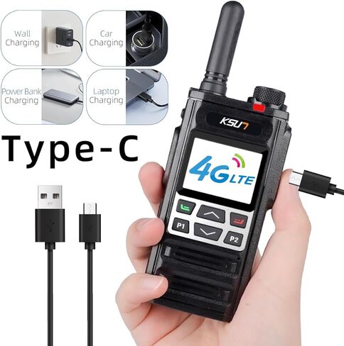 KSUN ZL35 4G شبكة راديو واي فاي لاسلكي تخاطب طويل المدى مع نقطة اتصال بلوتوث متوافقة مع LTE/PoC راديو ثنائي الاتجاه لنظام Android 8.1 راديو الاتصال الداخلي بالضغط والتحدث in Kuwait