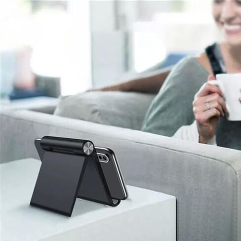 Adjustable Foldable Tablet & Phone Stand - Universal Holder Compatible with Most iPads & Smartphones, Portable Desk Accessory for Home & Office in Kuwait