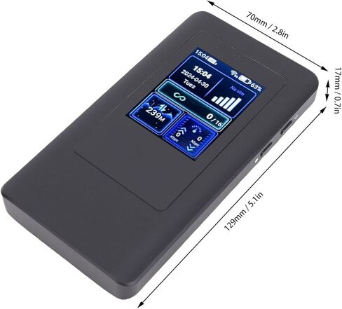 Portable 5G Mobile WiFi Hotspot for Stable Dual Band Connection with Longlasting Battery and Wide Compatibility for International Travel in Kuwait