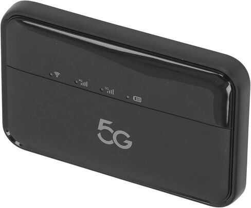 نقطة اتصال متنقلة Zunate 5G WiFi6 للسفر، جهاز توجيه لاسلكي محمول ببطارية 10000 مللي أمبير في الساعة يدعم 16 جهازًا مع فتحة بطاقة SIM نانو واتصال USB من النوع C in Kuwait