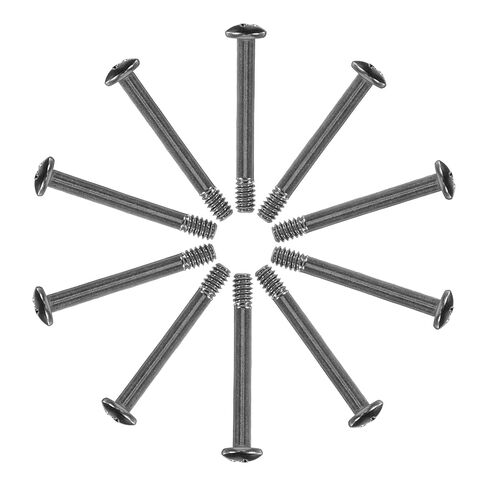 Cabilock 10pcs M5 Long Flat Head Self-Tapping Screws for PC Case Fans and Motherboard Cooling, 30mm Computer Fan Fixing Screws for Desktop and Laptop Assembly in Kuwait