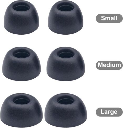 Replacement Ear Tips for Bose New QuietComfort Ultra Earbuds (2nd Gen) Wireless Earbuds, Memory Foam Tips 3 Pairs (S/M/L) Black in Kuwait