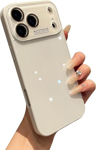جراب حماية كريستالي للكاميرا بلون ثابت متوافق مع حافظة iPhone (وردي، iPhone 17 Pro Max) in Kuwait