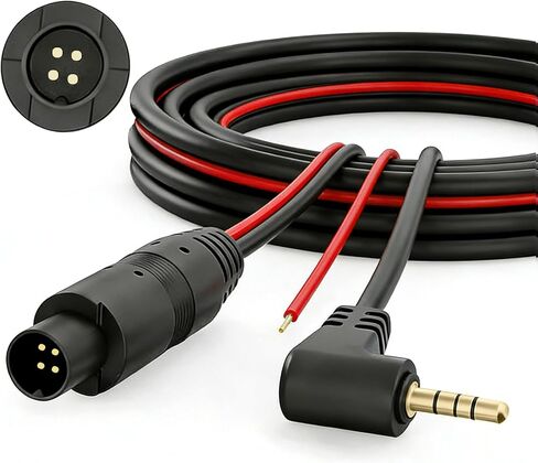 4-Pin Rear Camera Extension Cable 2.5mm Jack for G840S/G930/G850/G900PRO/i07/i17/T10 Plus/F150 Dash Cam Backup Rear Cable Camera Extension Cord （21FT ） in Kuwait