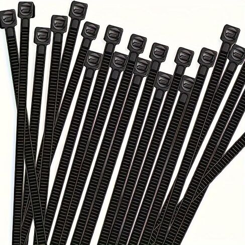 100pcs Heavy Duty Cable Zip Ties, Premium Plastic Wire Ties Clear, Self-Locking Nylon, 50 Pounds Tensile Strength for Indoor and Outdoor (green,8 inch) in Kuwait