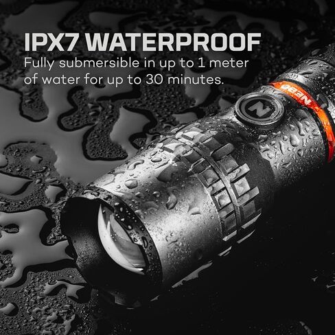 NEBO SLYDE King 2K Flashlight | Powerful 2000 Lumen LED Flashlight & 500 Lumen COB Work Light, USB-C Rechargeable, IPX7 Waterproof, Magnetic Base, Zoomable, Versatile Tactical Handheld Light - Orange in Kuwait