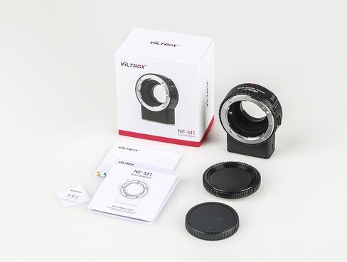 Viltrox NF-M1 Autofocus Lens Mount Adapter for F-Mount to Micro Four Thirds Camera M4/3 M43 Panasonic Olympus BMPCC 4K 6K Camera in Kuwait