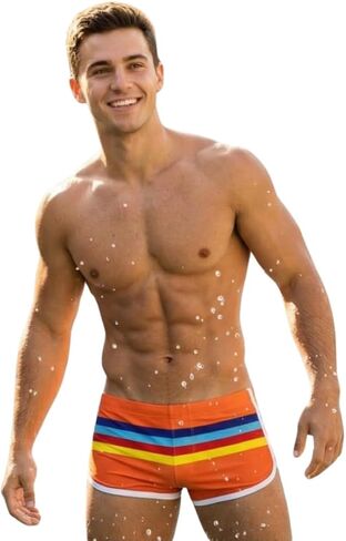Top Spot Apparel Men's Classic Swim Trunks, Split Side in Saudi Arabia