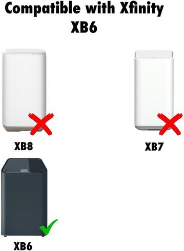 حامل تثبيت على الحائط متوافق مع بوابة Xfinity XB6 xFi (Arris TG3482G / Technicolor CGM4140)، حامل مودم موفر للمساحة، أجهزة سهلة التركيب متضمنة، المودم غير متضمن in Kuwait