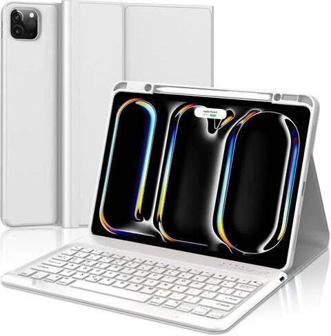 حافظة لوحة مفاتيح WINCHKING لجهاز iPad Pro 13 بوصة (M4) 2024، لوحة مفاتيح لاسلكية مغناطيسية قابلة للفصل، غطاء واقٍ ذكي لجهاز iPad مع حامل أقلام لجهاز iPad Pro 13 بوصة (M4)، رمادي فاتح in Kuwait