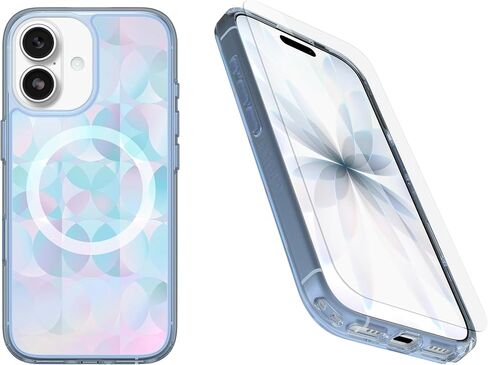 حزمة OtterBox iPhone 17 (فقط): سلسلة Symmetry Clear + حافظة وواقي شاشة - شفاف - يتم تثبيته على MagSafe، حواف مرتفعة للغاية تحمي الكاميرا والشاشة، تغليف غير قابل للبيع بالتجزئة in Kuwait