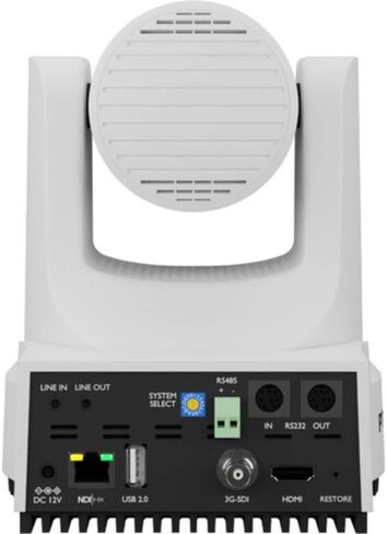 PTZOptics Move 4K SDI/HDMI/USB/IP PTZ Camera with 12x Optical Zoom (White) Bundle with HuddleCamHD HCM-1 Small Universal Wall Mount Bracket (White) and 5-Pack Cleaning Wipes in Kuwait