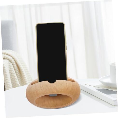IMIKEYA Desktop Smartphone Stand Wooden Cellphone Holder Sound Amplifying Phone Stand in Kuwait