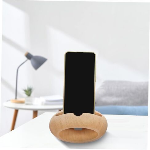 IMIKEYA Desktop Smartphone Stand Wooden Cellphone Holder Sound Amplifying Phone Stand in Kuwait