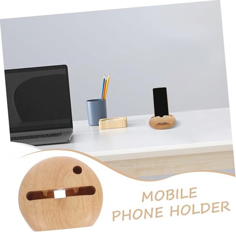 IMIKEYA Desktop Smartphone Stand Wooden Cellphone Holder Sound Amplifying Phone Stand in Kuwait