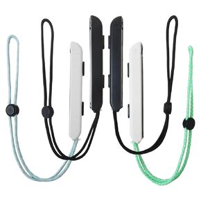 Misimain جديد متوافق مع حزام المعصم Joycon أسود أبيض 4 حزم/2 أزواج - تبديل الأشرطة تحكم مع أضواء مشغل LED متوافقة مع جهاز التحكم عن بعد Joycon in Kuwait