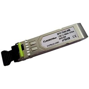 SFP (miniGBIC) وحدة بصرية ثنائية الاتجاه، حبلا مفرد B 40 كم، معدل جيجابت 1.25 جيجا، 1550/1310 نانومتر، موصل LC، ميزات DDM متضمنة in Kuwait